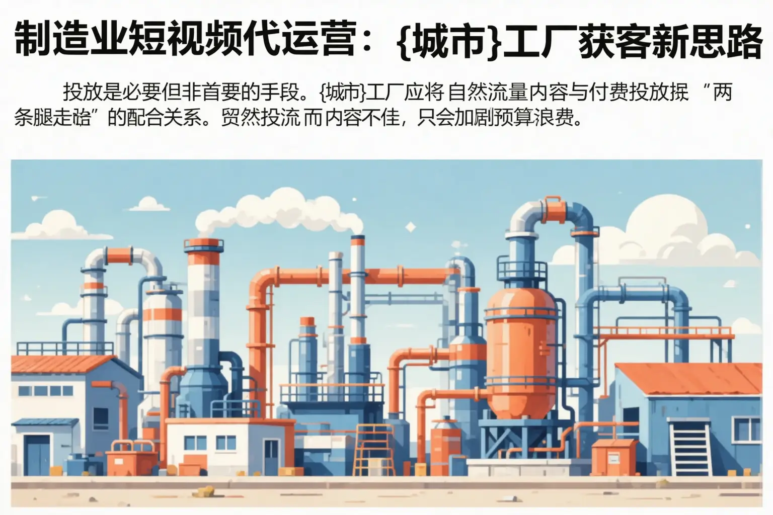 制造业短视频代运营：黎城工厂获客新思路